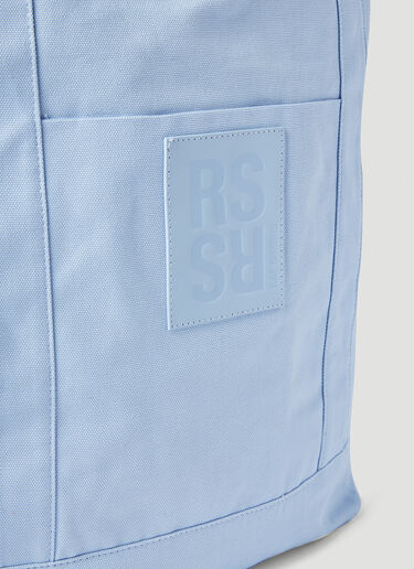 LN-CC® - Raf Simons: Logo Patch Tote Bag - Light Blue Raf Simons Logo Patch Tote Bag Light Blue raf0251012