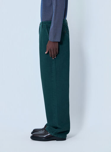 LN-CC® - Miu Miu: Relaxed-Fit Trousers - Green Miu Miu Relaxed-Fit Trousers Green miu0164033