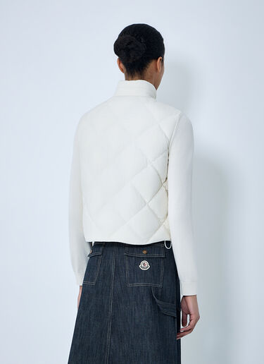 Moncler 菱形绗缝背心 白色 mon0264033