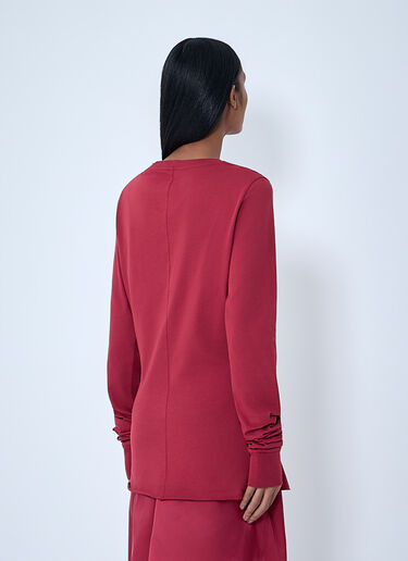 LN-CC® - Moncler + Rick Owens: Girders T-Shirt - Red Moncler + Rick Owens Girders T-Shirt Red mcs0363016