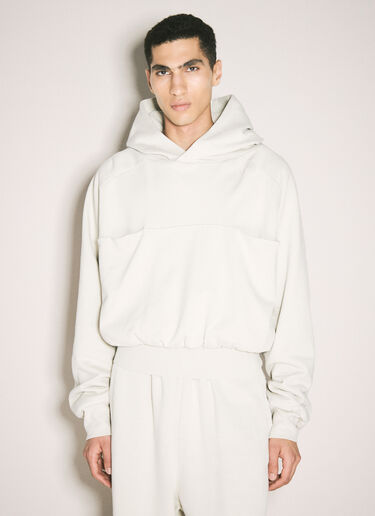 LN-CC® - Entire Studios: Double Double Hooded Sweatshirt - Cream Entire Studios Double Double Hooded Sweatshirt Cream ent0157021