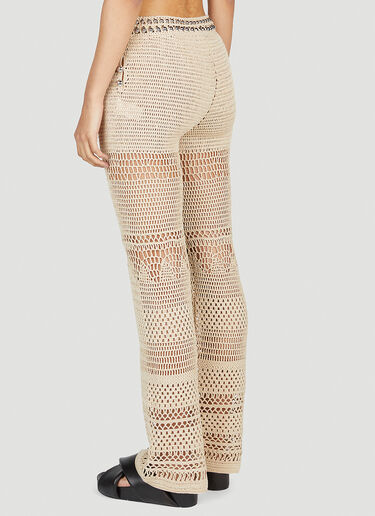 LN-CC® - Rabanne: Crochet Pants - Beige Rabanne Crochet Pants Beige pac0254009