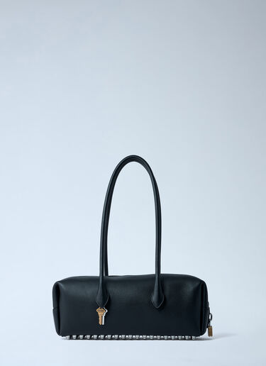 LN-CC® - Alexander Wang: Medium Roux Shoulder Bag - Black Alexander Wang Medium Roux Shoulder Bag Black awg0262010