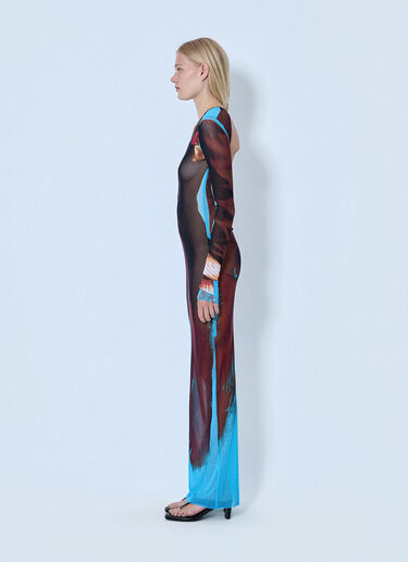 LN-CC® - Jean Paul Gaultier: Re-Edition La Robe Tennis Costume Long Dress - Brown Jean Paul Gaultier Re-Edition La Robe Tennis Costume Long Dress Brown jpg0264009