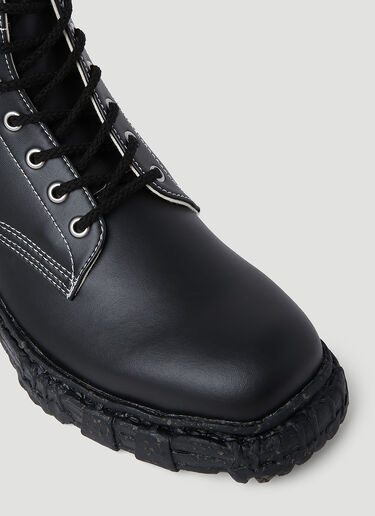 LN-CC® - Maison Mihara Yasuhiro: Vintage-Like Sole Boots - Black Maison Mihara Yasuhiro Vintage-Like Sole Boots Black mmy0153007
