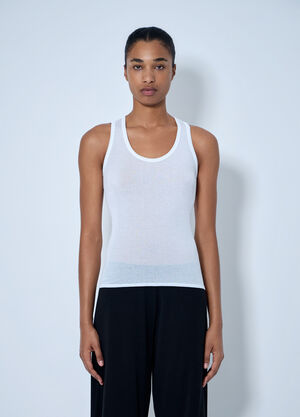 LN-CC® - The Row: Cendrea Tank Top - White The Row Cendrea Tank Top White row0265013