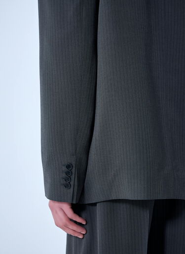 LN-CC® - Acne Studios: Double-Breasted Suit Jacket - Grey Acne Studios Double-Breasted Suit Jacket Grey acn0164035