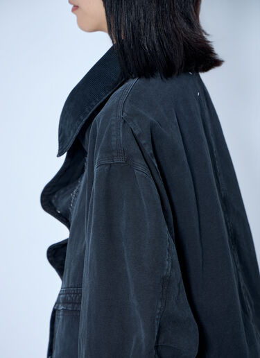 LN-CC® - Maison Margiela: Oversized Denim Jacket - Black Maison Margiela Oversized Denim Jacket Black mla0264050