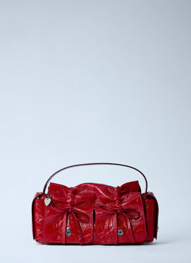 LN-CC® - Acne Studios: Multipocket Shoulder Bag - Red Acne Studios Multipocket Shoulder Bag Red acn0263015