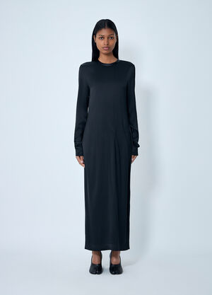 TOTEME Long Satin Dress Black tot0263030