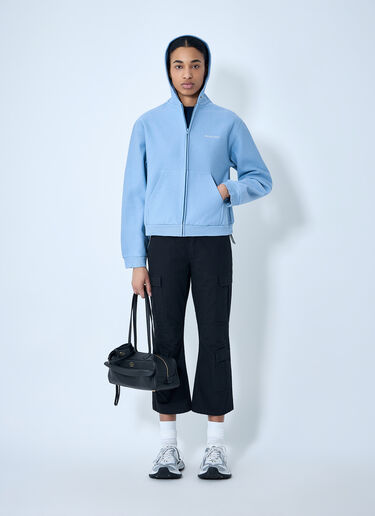 LN-CC® - Balenciaga: Zip-Up Hoodie - Blue Balenciaga Zip-Up Hoodie Blue bal0263005