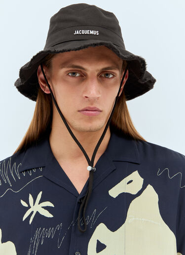 LN-CC® - Jacquemus: Le Bob Artichaut Hat - Black Jacquemus Le Bob Artichaut Hat Black jac0351004