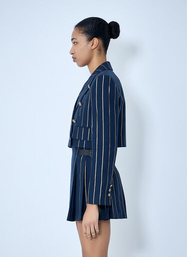 Vivienne Westwood Cut-Off Blazer Navy vvw0264002