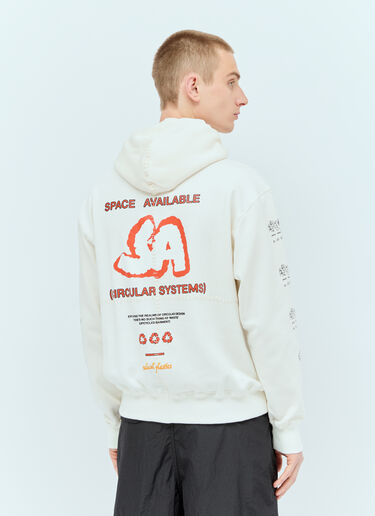 LN-CC® - Space Available: Circular Artisan Hooded Sweatshirt - White Space Available Circular Artisan Hooded Sweatshirt White spa0356012