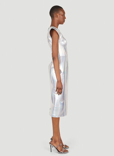 LN-CC® - Dolce & Gabbana: Metallic Bustier Dress - Silver Dolce & Gabbana Metallic Bustier Dress Silver dol0246027