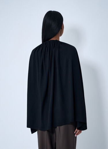 LN-CC® - TOTEME: Drawstring Cape - Black TOTEME Drawstring Cape Black tot0263041