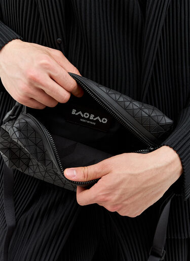 LN-CC® - Bao Bao Issey Miyake: Saddle Crossbody Bag - Black Bao Bao Issey Miyake Saddle Crossbody Bag Black bao0158003