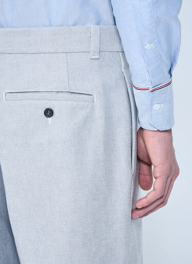 LN-CC® - Thom Browne: Constrast Tailored Pants - Grey Thom Browne Constrast Tailored Pants Grey thb0158006