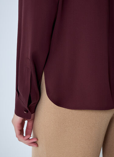 LN-CC® - Max Mara: Silk Shirt - Red Max Mara Silk Shirt Red max0262013