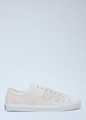 LN-CC® - Prada: Leather Sneakers - White Prada Leather Sneakers White pra0162015