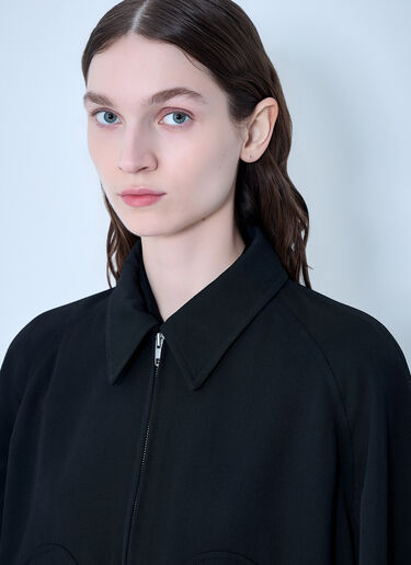 Maison Margiela Zip-Front Wool-Blend Jacket Black mla0264001
