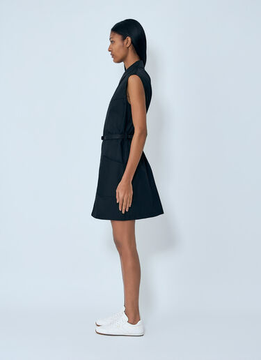 Prada Re-Nylon Belted Mini Dress Black pra0264001