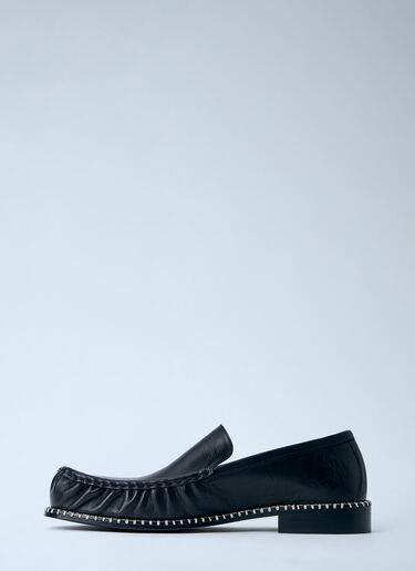 LN-CC® - Dries Van Noten: Leather Loafers - Black Dries Van Noten Leather Loafers Black dvn0163031