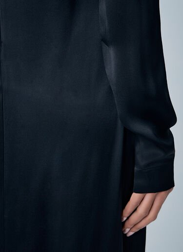 LN-CC® - TOTEME: Long Satin Dress - Black TOTEME Long Satin Dress Black tot0263030