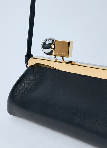 LN-CC® - Jacquemus: La Pochette Salon Shoulder Bag - Black Jacquemus La Pochette Salon Shoulder Bag Black jac0260065