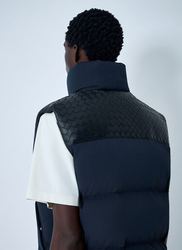 Bottega Veneta Tech Nylon Puffer Gilet Navy bov0162005