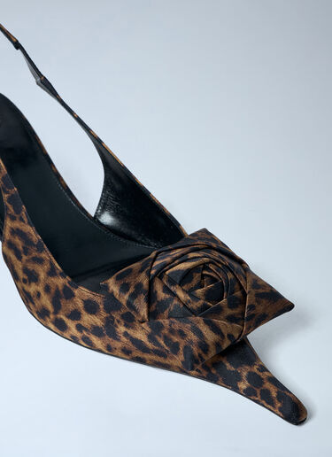 LN-CC® - Saint Laurent: Dakota Slingback Pumps - Brown Saint Laurent Dakota Slingback Pumps Brown sla0262026