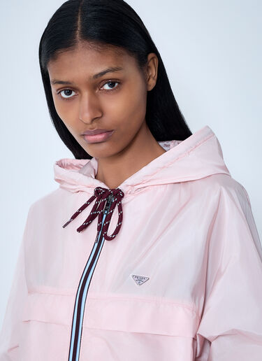 LN-CC® - Prada: Re-Nylon Hooded Windbreaker Jacket - Grey Prada Re-Nylon Hooded Windbreaker Jacket Grey pra0264032