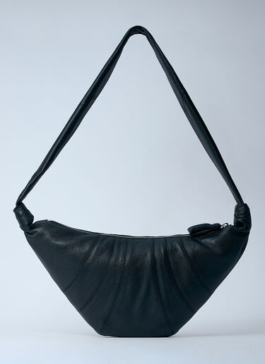 Lemaire Medium Croissant Crossbody Bag Black lem0358003