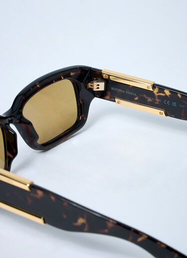 LN-CC® - Bottega Veneta: Dash Rectangular Sunglasses - Brown Bottega Veneta Dash Rectangular Sunglasses Brown bov0362002