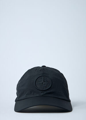 Stone Island Logo Motif Baseball Cap Black sto0162050