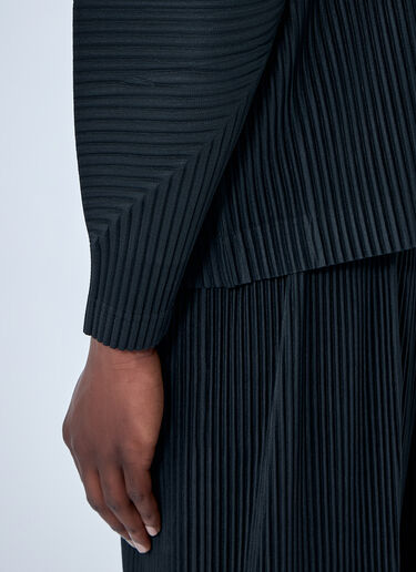 Homme Plissé Issey Miyake 褶皱纽扣夹克 黑色 hmp0164007