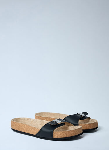 Balenciaga Scholl Strap Flat Sandals Black bal0261026