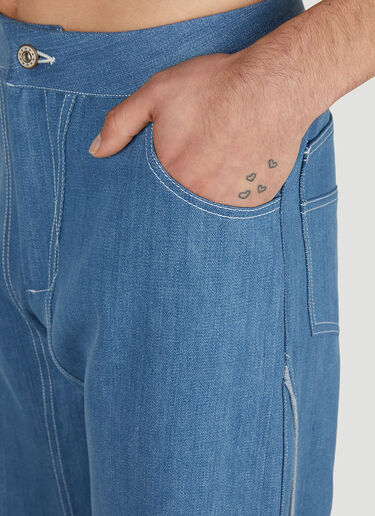 LN-CC® - Mainline:RUS/Fr.CA/DE: Contrast Piping Jeans - Blue Mainline:RUS/Fr.CA/DE Contrast Piping Jeans Blue mai0352001