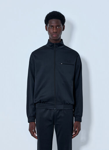 LN-CC® - MM6 Maison Margiela: Zip-Front Jacket - Black MM6 Maison Margiela Zip-Front Jacket Black mmm0164003