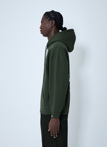 LN-CC® - Levi's x Barbour: 로고 모티프 스웨트셔츠 - 초록 Levi's x Barbour 로고 모티프 스웨트셔츠 초록 leb0162007