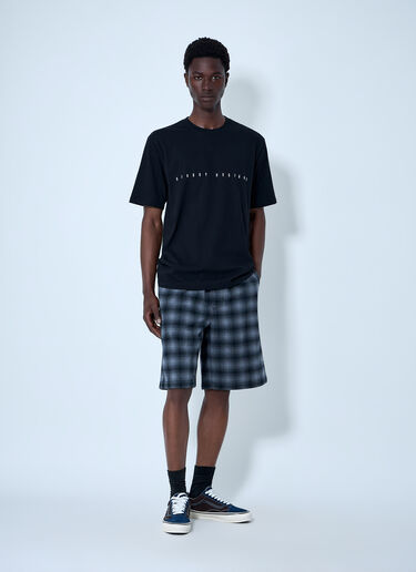 LN-CC® - Stüssy: 纯棉平纹针织标志T恤 - 黑色 Stüssy 纯棉平纹针织标志T恤 黑色 sts0164025