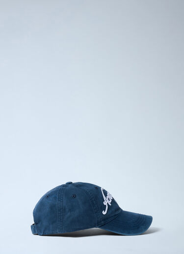 LN-CC® - Acne Studios: Logo Motif Baseball Cap - Navy Acne Studios Logo Motif Baseball Cap Navy acn0161018