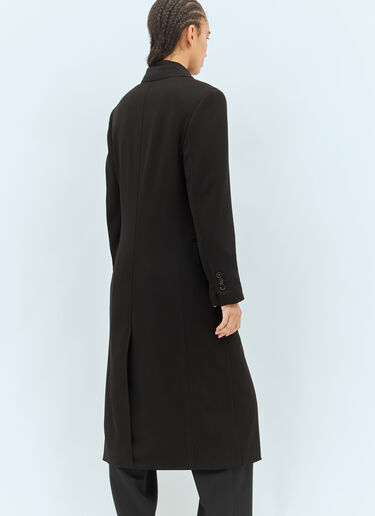 LN-CC® - Bottega Veneta: Matt Fluid Viscose Jersey Coat - Black Bottega Veneta Matt Fluid Viscose Jersey Coat Black bov0258001