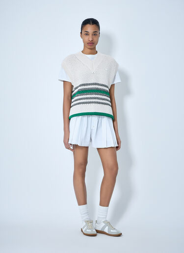 Lacoste Runway Knit Vest White lac0364001