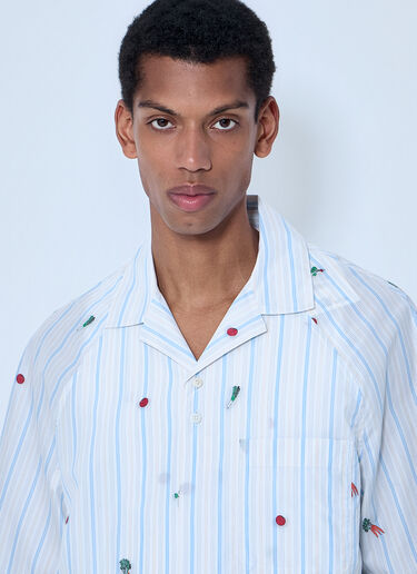 LN-CC® - Jacquemus: La Chemise Romarin Shirt - Blue Jacquemus La Chemise Romarin Shirt Blue jac0164018