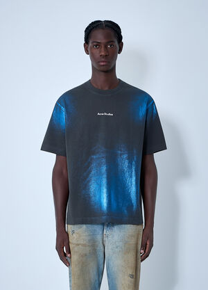 LN-CC® - Acne Studios: Logo Motif T-Shirt - Blue Acne Studios Logo Motif T-Shirt Blue acn0162009