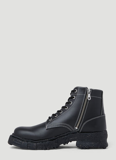 LN-CC® - Maison Mihara Yasuhiro: Vintage-Like Sole Boots - Black Maison Mihara Yasuhiro Vintage-Like Sole Boots Black mmy0153007