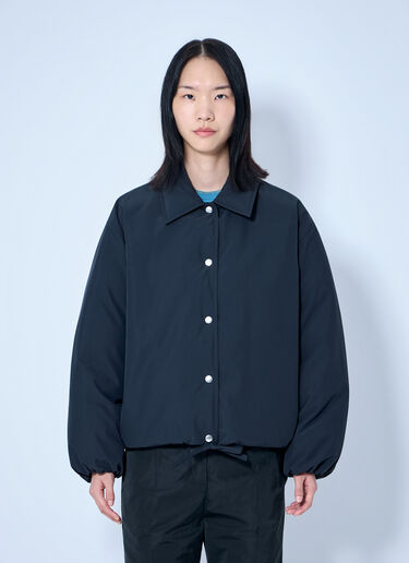 LN-CC® - Jil Sander: Down Jacket With Collar - Black Jil Sander Down Jacket With Collar Black jil0265001