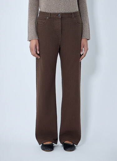The Row Finbar Jeans Brown row0264058