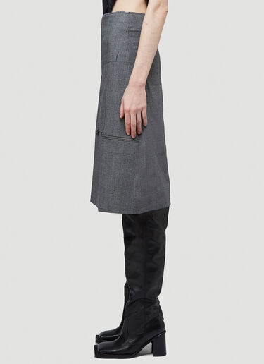 LN-CC® - Vetements: Tailored Pencil Skirt - Grey Vetements Tailored Pencil Skirt Grey vet0243005
